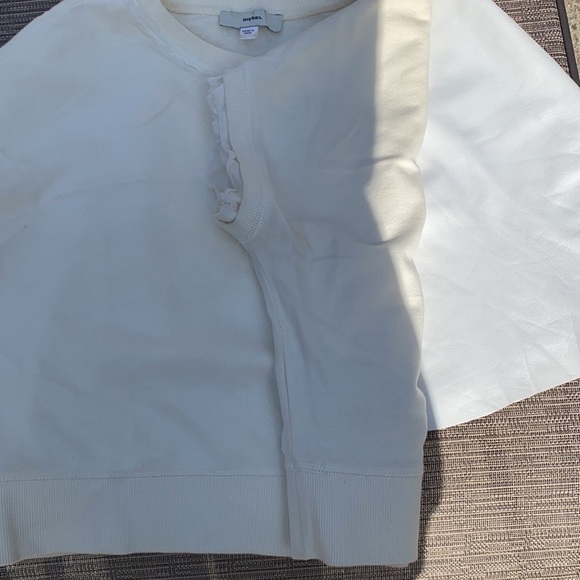 Diesel cropped short sleeve sweat shirt - Picture 3 of 3